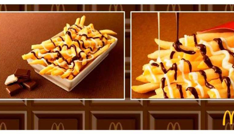 McDonalds lança batatas fritas com chocolate 