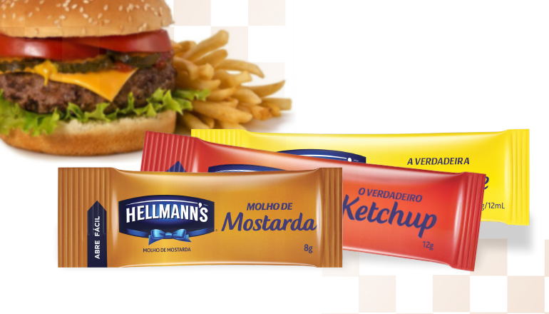 Unilever Food Solutions cria nova linha de sachês Hellmanns 