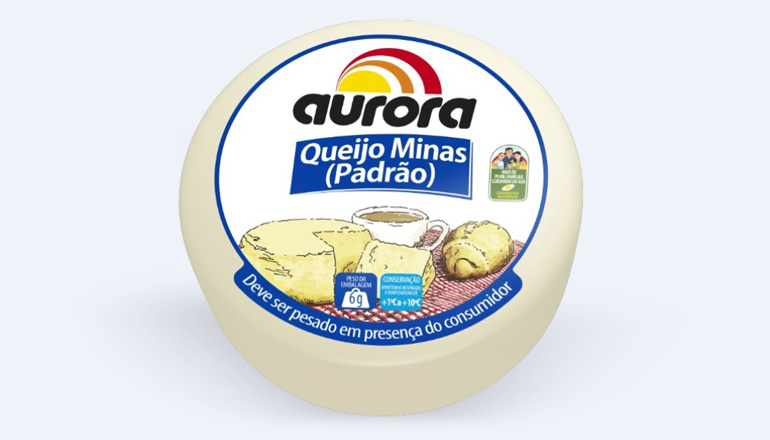 Aurora lança o queijo minas padrão inteiro e meia lua